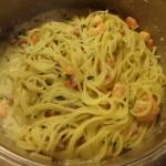 Spaghetti Carbonara,alles gut unterheben und stocken lassen