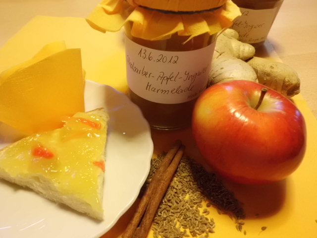Rhabarber-Apfel-Ingwer Marmelade