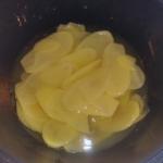 Kartoffelchips herstellen, Kartoffelscheiben hobel