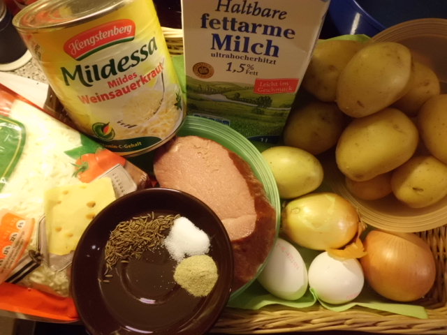 Warenkorb:Sauerkrautauflauf Kartoffeln