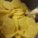 Kartoffelchips selber machen im Backofen, Kartoffelscheiben