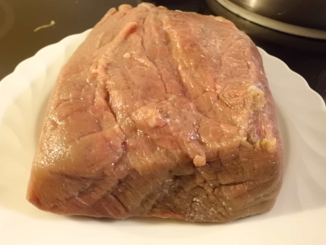Tafelschitz kochen ein Stück Rindfleisch