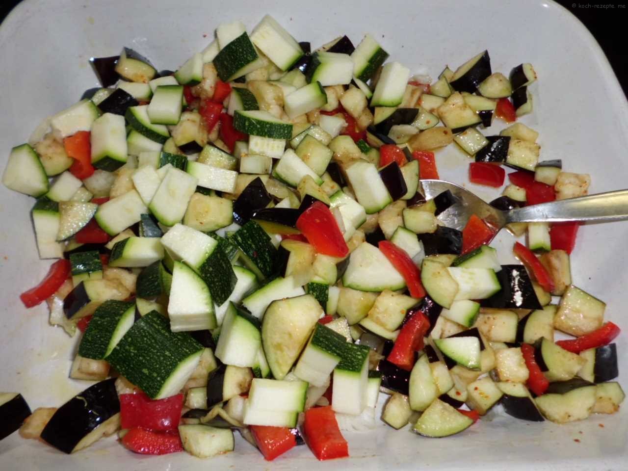 warmer Auberginensalat türkisch, Eggplant Salad turkish