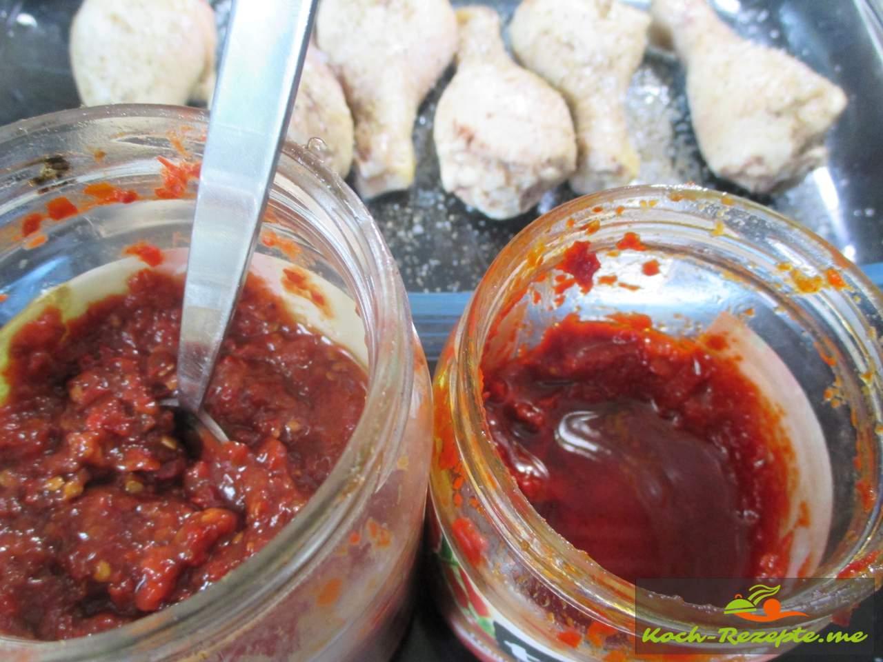 Süßkartoffeln,Gemüse mit Backofen Hähnchen mediterran