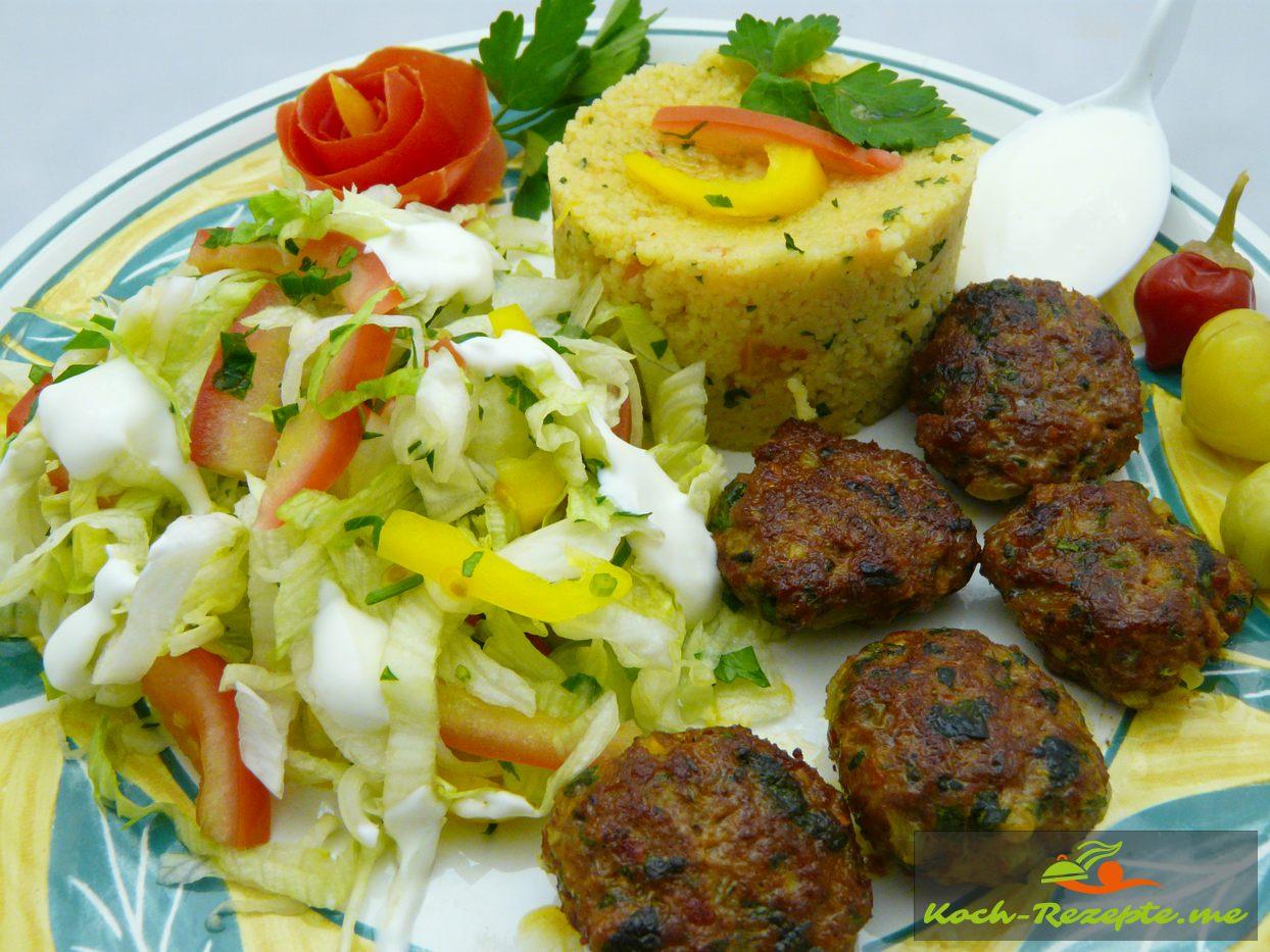 Köfte Rezept mit Rind-und Lammgehacktes Frikadellen