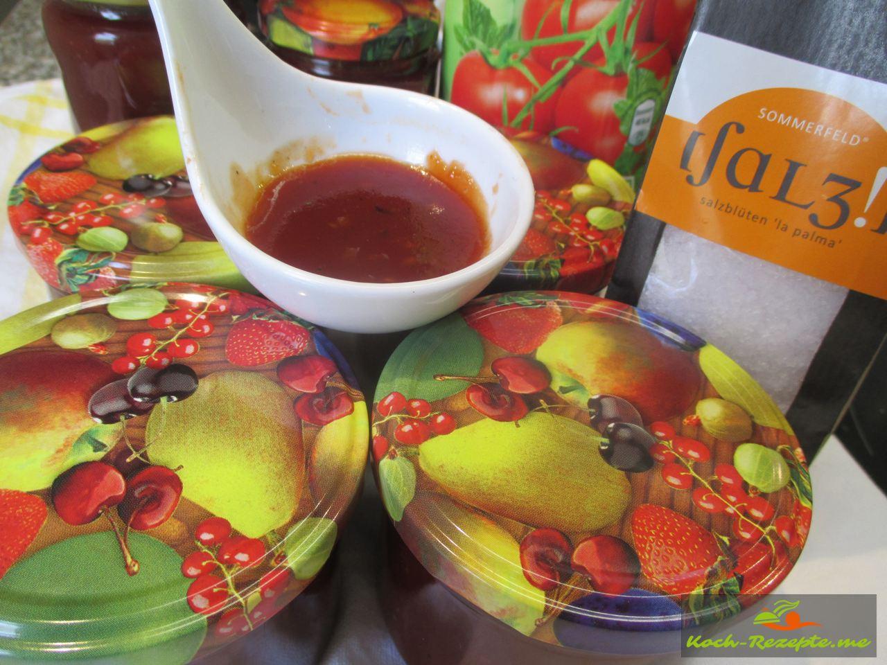 Tomatenmarmelade würzig von Monikas Erfolgsrezept kochen